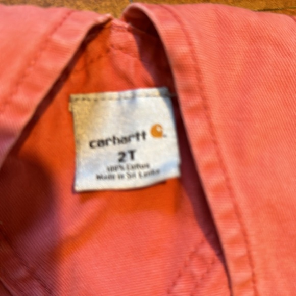 Carhartt- pink overalls size 2T - Picture 4 of 6